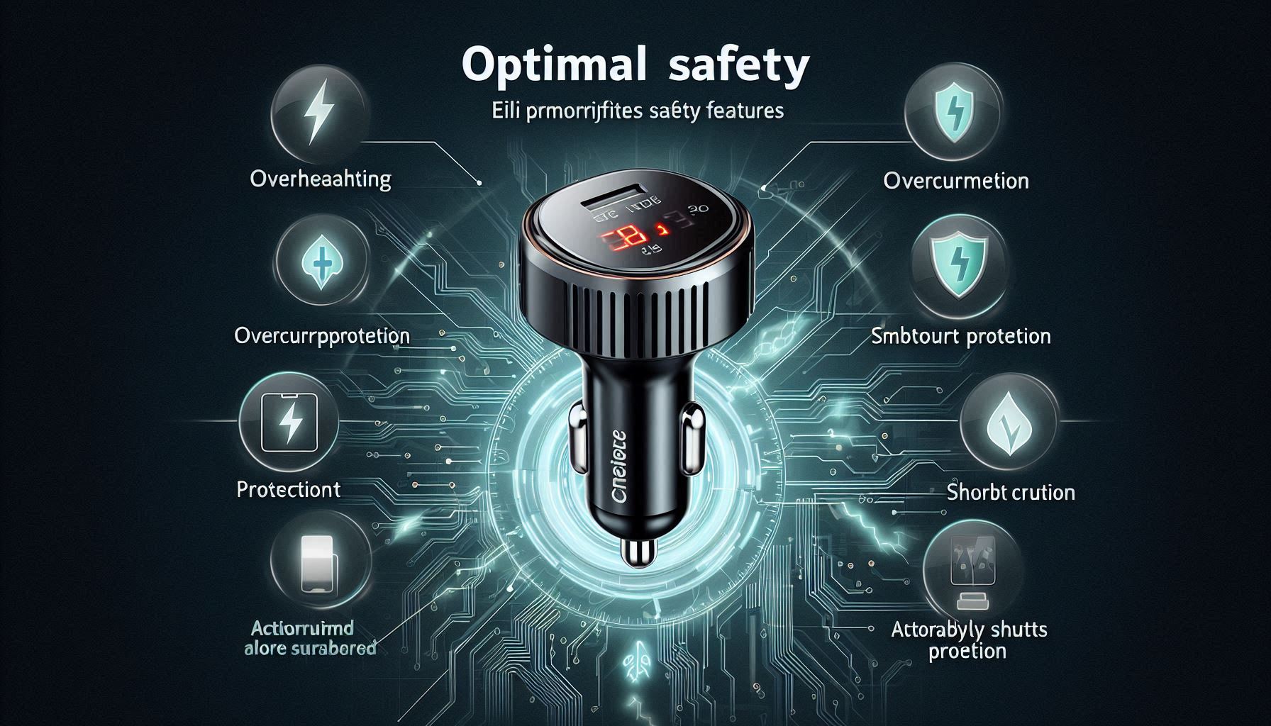 Optimal Safety EILI prioritizes safety in the design of the Car Charger