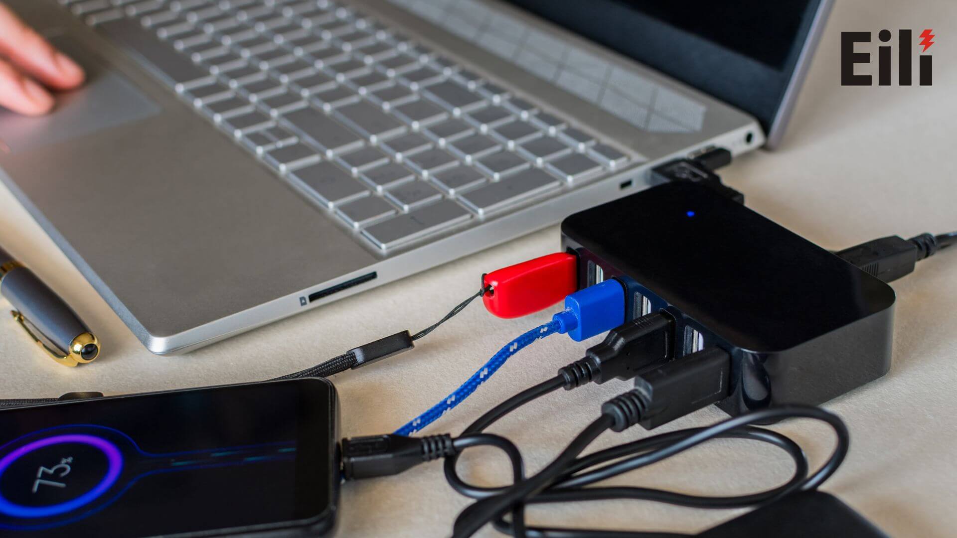 Eili USB Hub with Charging Ports