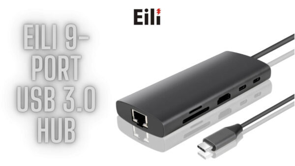 Insert Image of Eili 10-Port Hub in an office setting